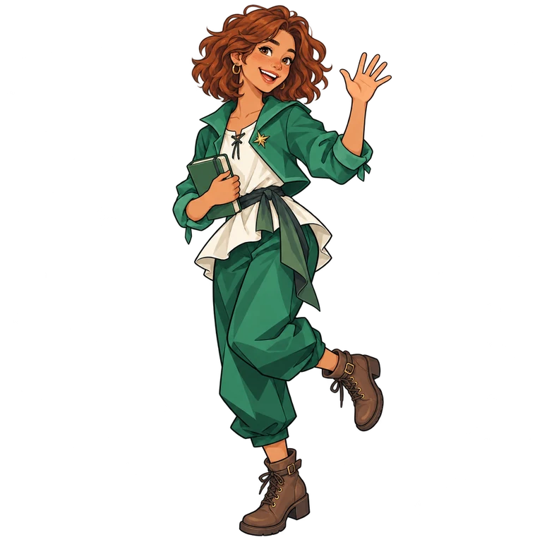 ENFP character imagining possibilities